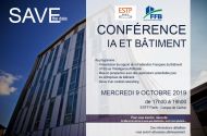 Conférence Intelligence Artificielle et Bâtiment - 9 octobre à 17h